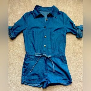 Small Jean Romper